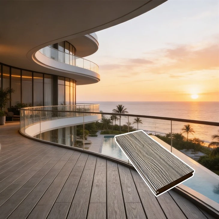 Solid Co-extruded Outdoor Decking With ASA Layer best